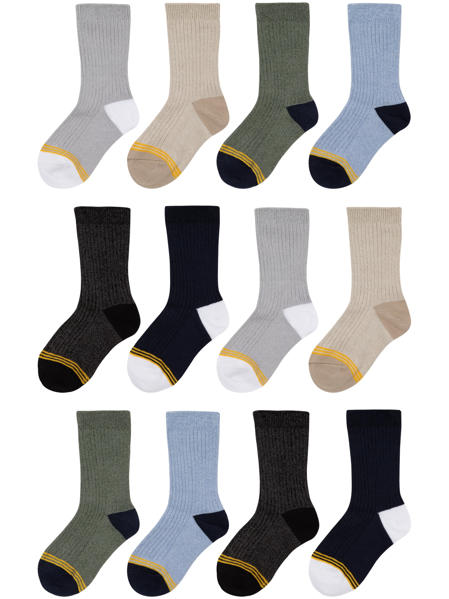 Buy GOLDTOE Baby and Toddler Boy Stanton Crew Dress Socks, 12Pack