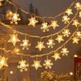 thumbnail image 5 of Guirnalda de luces LED con forma de copo de nieve para árbol de Navidad, decoración para árbol de Navidad, guirnaldas de luces de hadas, adornos colgantes para fiesta en casa, Año Nuevo 2024, 5 of 5