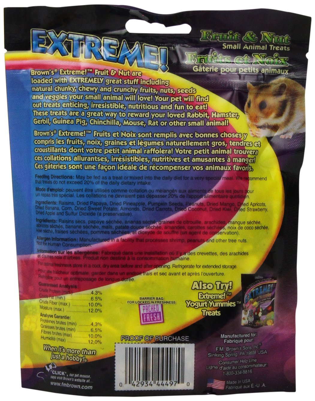 Extreme! Fruit and Nut Small Animal Treats, 6 oz photo 2