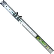 PRECISE Aluminum 750mm Metric Ruler | Dual Side Measurements | 2 Bubble Levels & Sliding Stops | Pencil Rack & Nails Included | Perfect for Drafting & Wall Hangings