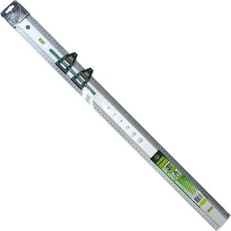 PRECISE Aluminum 750mm Metric Ruler | Dual Side Measurements | 2 Bubble Levels & Sliding Stops | Pencil Rack & Nails Included | Perfect for Drafting & Wall Hangings