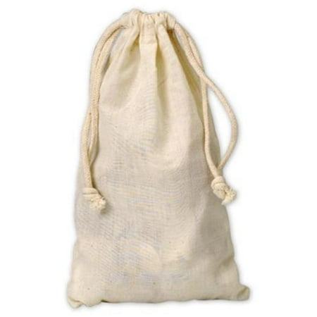 Deluxe Small Business Sales 927-02 5.75 x 9.75 in. Muslin Cloth Bags, White