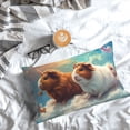 thumbnail image 5 of Rateoe Cloud Guinea Pig Pattern Decorative Pillow Case,Throw Pillow Covers,Plush Pillow Cover,Soft Pillow Case,Velvet Pillow Case-20"x30", 5 of 6