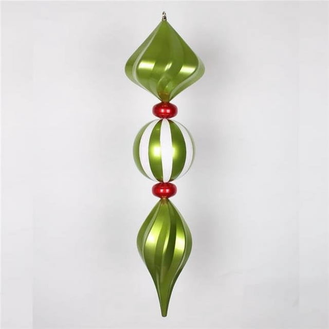 Vickerman M149514 Ornement Jumbo Lime & Rouge, 39 Po.