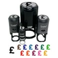 thumbnail image 1 of Pound Sterling Symbol United Kingdom Self-Inking Rubber Stamp Ink Stamper - UV Ink - Mini 1/2 Inch, 1 of 7