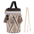 thumbnail image 4 of Moda Mujeres Sling Bag Mano-tejido Mensajero Bolsas Bohemia Bolso Bolso, 4 of 6