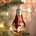 thumbnail image 4 of Xihbxyly Ofertas Relámpago de Liquidación de Hoy Decoraciones Navideñas Crea Una Decoración para Árbol de Navidad Colgante de Galvanoplastia Colgante de Bombilla Luminosa Bolas Grandes de Navidad, 4 of 7