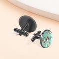 thumbnail image 6 of Tennis Men's Silver Stainless Steel Cufflink Set for Formal Attire, Made of High-Quality Materials, Ideal for Business Meetings and Weddings, 6 of 6
