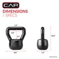 thumbnail image 4 of CAP Barbell Cast Iron Kettlebell, Home Gym Strength Training Weight, 35 LB, 4 of 8