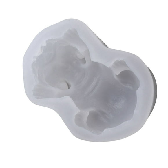 facefd 3D French Bulldog Silicone Cake Mold Fondant Decorating Tools Cute Style Soap Candle Mould Bakeware Baking Tool