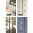 thumbnail image 4 of Manija de puerta con ventosa, manija transparente para empujar y tirar, puertas de madera y vidrio, gabinete de refrigerador para inodoro, ventosa resistente, fácil de instalar sin taladro,, 4 of 9