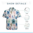thumbnail image 7 of High Quality Hawaiian Shirts for Men Short Sleeve Aloha Beach Shirt Floral Summer Casual Button Down Shirts Blouses GPDPIW, 7 of 7