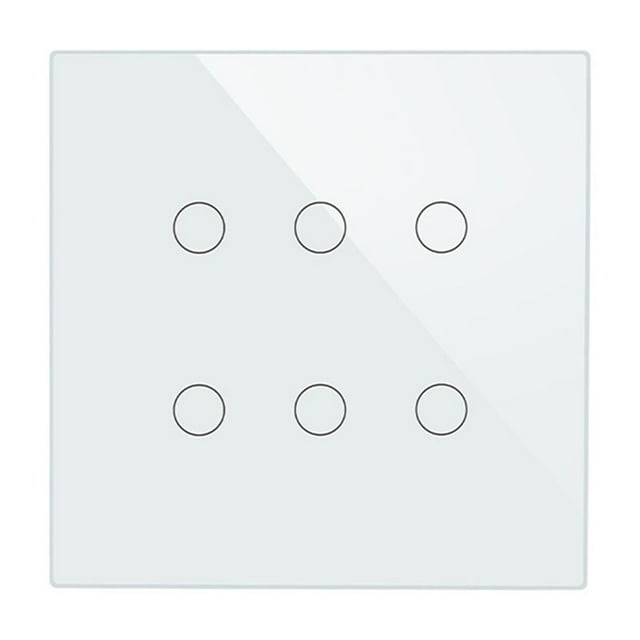 Interrupteur de Lumière WiFi Intelligent 6 Gang Vie Intelligente 2/3 Voies Télécommande Multi-Contrôle Fonctionne, Fiable et Fiable