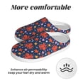 thumbnail image 6 of Daiia Sea Animals Print Women’s Fuzzy Slippers Memory Foam Lightweight House Shoes Cozy Loafer Flannel House Shoes-35/36, 6 of 7