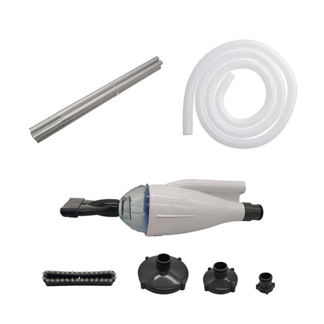 Eigraketly Cabezal de vacío profesional para piscina, varillas de aleación de aluminio para succión de suciedad con manguera, Kit de limpieza Deportes acuáticos