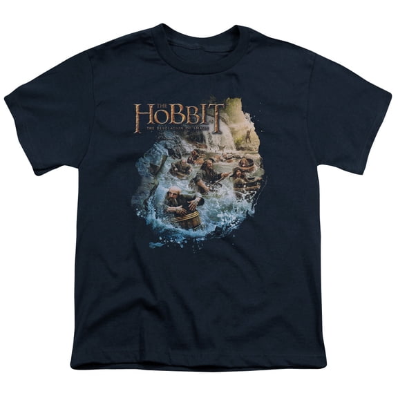 Hobbit Men's Barreling Down T-shirt Blue