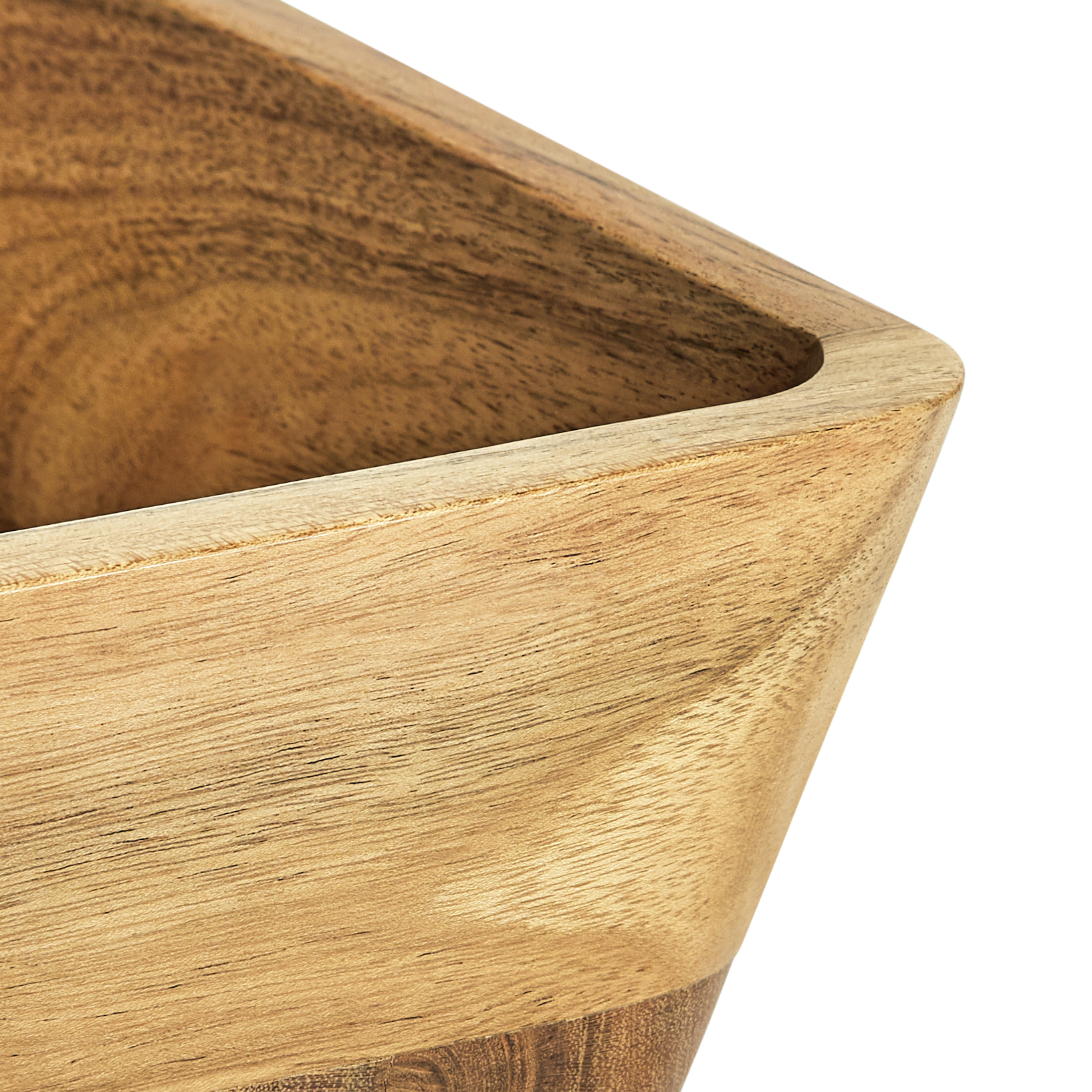 Better Homes & Gardens Acacia Wood Oval Serving Bowl photo 2