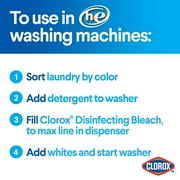 Clorox Disinfecting Bleach, Regular - 121 Ounce Bottle
