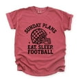thumbnail image 5 of Sunday Plans: Eat. Sleep. Football - Women's Garment Dyed Graphic T-Shirt, 5 of 11