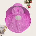 thumbnail image 5 of TNOBHG Mesh Face Protection Sun Hat Women Summer Sun Hat Floral Print Brim Sunscreen Face Guard Sun Protection Hat Shawl Design Outdoor Tea Hat Sun Hat, 5 of 8