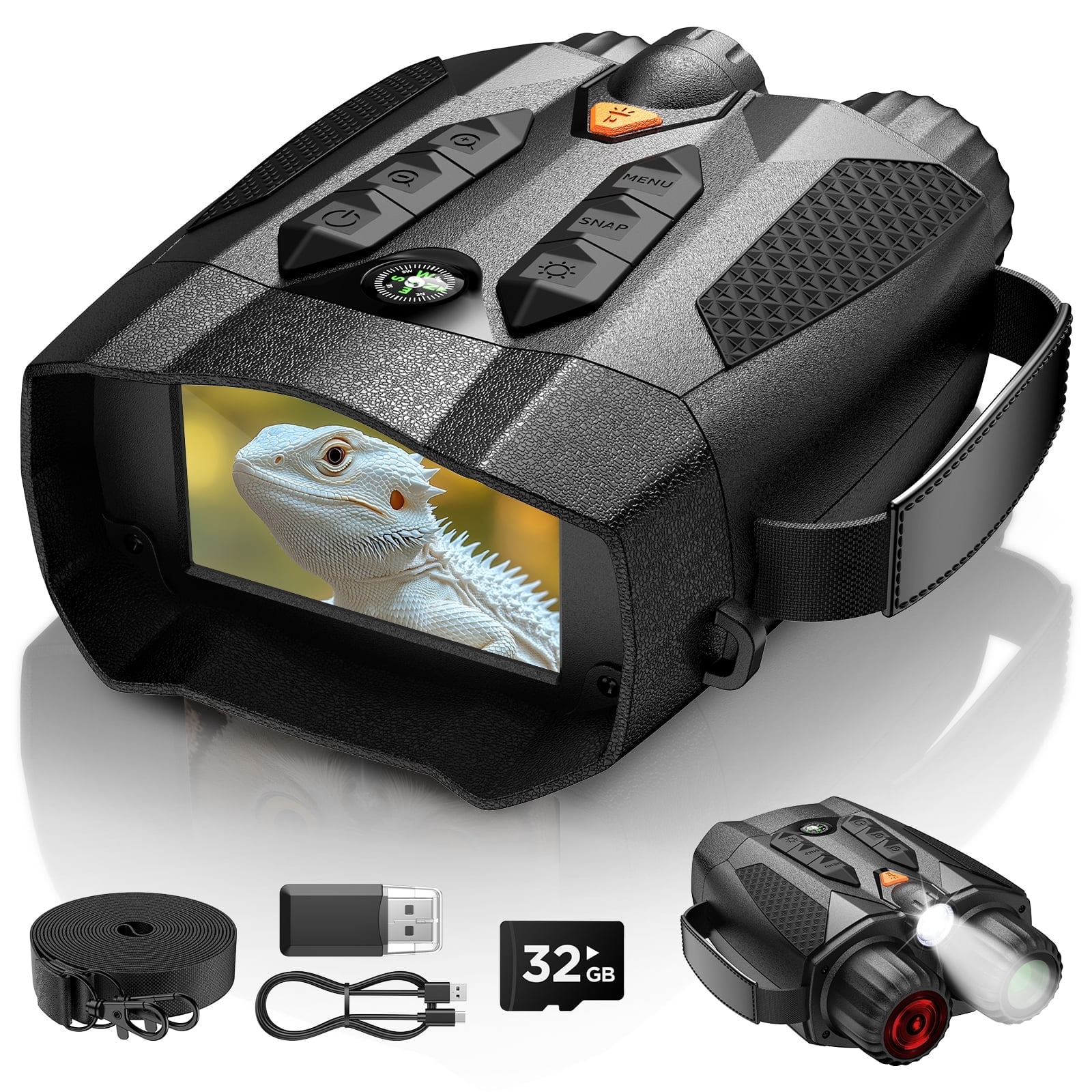 BNISE 4K Night Vision Goggles for Adult-2624FT Infrared Night