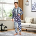 thumbnail image 4 of Many Grapes Adult Onesie Pajamas Slim Fit Christmas One Piece Suit Pjs for Women and Men Hooded Zipper, 4 of 7