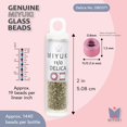 thumbnail image 3 of Miyuki Delica Seed Beads – Size 11/0 (1.6 mm), DB0371, Matte Metallic Olive Gold, 7.2 g, Approx. 1440 Beads, 3 of 7