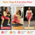 thumbnail image 5 of CORPOAMOR Women’s 2 Piece Workout Set Seamless Ombre Gym Outfit, High Waisted Leggings And Crop Top Yoga Set, 5 of 7