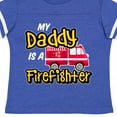thumbnail image 4 of Inktastic My Daddy is a Firefighter with Fire Truck Boys or Girls Toddler T-Shirt, 4 of 5