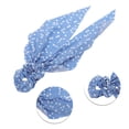 thumbnail image 3 of Unique Bargains 1 Pc Fashion Heart Pattern Hair Scrunchies Hair Ties Light Blue, 3 of 5