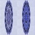 thumbnail image 1 of Ahgly Company Machine Washable Indoor Square Transitional Heavenly Blue Area Rugs, 5' Square, 1 of 7