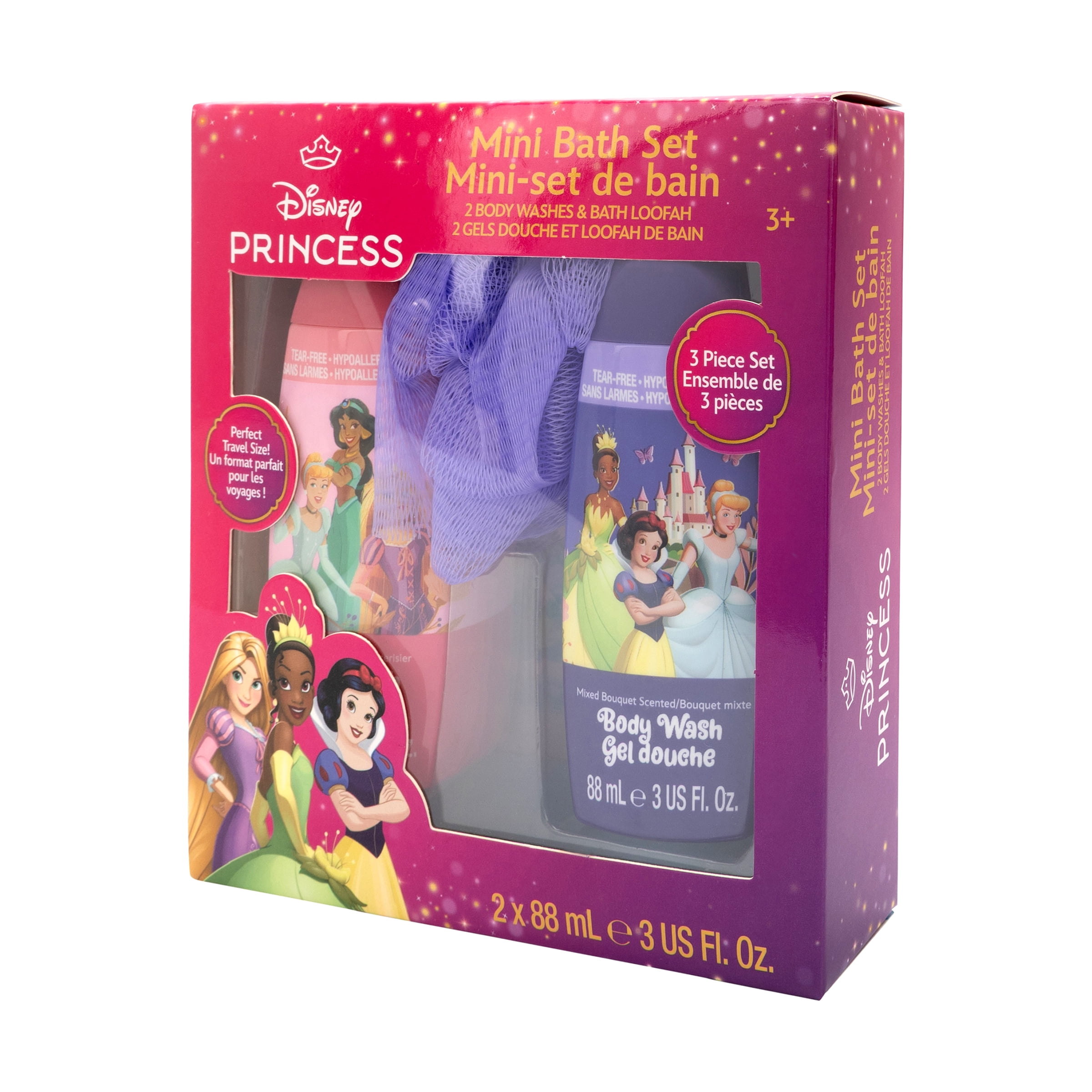 Set de 2 gels douche et loofah Disney Princess Set de 2 gels douche et loofah Princess