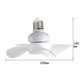 thumbnail image 4 of Pequeño Ventilador Techo Lámpara Araña LED Miniventilador E27 Base/USB, 4 of 9