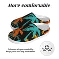 thumbnail image 6 of Lsque Palm Trees Pattern Womens Comfort Cotton on Scuff With Memory Foam and Anti-skid Sole Slipper-44/45, 6 of 7