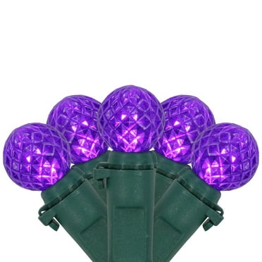 Northlight LED G12 Berry Mini Christmas Lights - Purple - 15.9' - Green Wire - 50ct