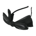 thumbnail image 5 of Unique Bargains 1 Pc Exquisite Gauze Shiny Silk Bow Headband Black, 5 of 6