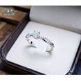 thumbnail image 3 of 0.23 Cts Cubic Zirconia / Sterling Silver 925 Ring / Rhodium plated Nickel-Free / MadDuckJewels RG1537 / Thailand Jewelry, 3 of 4