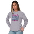thumbnail image 3 of Soul Mating Season Funny Valentines Women's Long Sleeve T Shirt Brisco Brands S, 3 of 6
