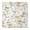 Flower P, variant on Boho Elastic Fitted Tablecloth - Square Table Cover with Snug Fit, Windproof & Wrinkle-Free - Floral Vintage Tribal Folk Style for Outdoor Picnic, Dining (36x36 Inches)