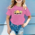 thumbnail image 2 of TZEWGL T-Shirts For Infnat Short Sleeve Crew Neck Monthly Word Prints Clothes For Toddlers size 4-5T, 2 of 4