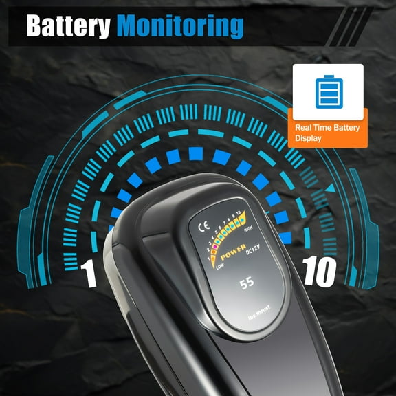 55Lbs 12V 1.2HpThrust Electric Trolling Motor Fishing Boat Outboard Motor Engine