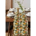 thumbnail image 4 of ERUNPONLY Banana Pineapple Table Runner - 90 Inch Long Summer Tropical Fruit Botanical Cotton and Linen Blended Dress Scarves Farmhouse Table Runner for Kitchen Dining, Coffee Table, 13"x90", 4 of 8