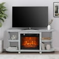 thumbnail image 3 of IHOMEadore Fireplace TV Stand for TVs Up to 55", 48" Entertainment Center Console with 18" Electric Fireplace, 3 of 13