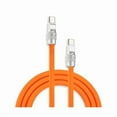 thumbnail image 1 of wonima11 Chubby 2.0 Fast Charging Cable Durable Soft Silicone USB C Cable 240W Extra Thick Charger Cord Compatible with iPhone 17-15 Series iPad, Orange, Type-C to Type-C, 3.3 FT, 1 of 1