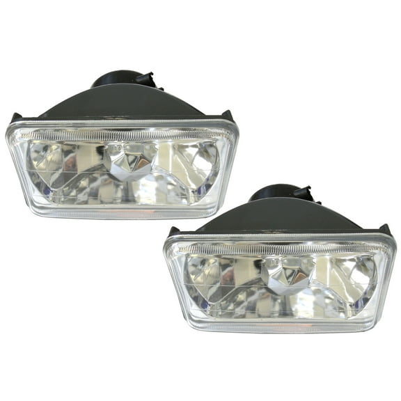 Race Sport RS-7012B 4x6in Diamond Cut Headlight Conversion Lens (Pair)