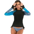 thumbnail image 6 of iMounTEK Two Piece Long Sleeve Swimsuits Sun Protection Swim Shirt and Bottom Sexy Bikini Set, XL, 6 of 6
