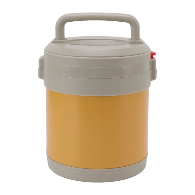 Fiambrera térmica de 1,3 l para estudiantes y oficinas, recipiente portátil para comida de color amarillo cera de abejas, fiambrera al vacío de acero inoxidable 304