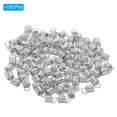 thumbnail image 3 of Unique Bargains Embouts de Cordon, 100 Pcs Embouts de Ressorts Métalliques 6x9mm Embouts de Terminateurs à Ressorts Argentés, 3 of 5