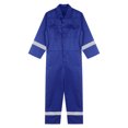 thumbnail image 3 of YONGHS Men's Industrial Coverall Long Sleeve Zipper Workwear Mechanic Jumpsuit Overalls Blue L/170, 3 of 7