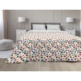 thumbnail image 1 of Floral Down Alternative Comforter, Ecological Botanical Composition of Flowers Leaves, Microfiber Quilt for All Season, 5 Sizes, Quartz Cocoa, by Ambesonne, 1 of 3